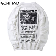 GONTHWID Mens Hip Hop Printed Long Sleeve T-Shirts 2017 Autumn Fashion Casual Cotton Extended Swag Longline Top Tees Streetwear