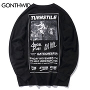 GONTHWID Mens Hip Hop Printed Long Sleeve T-Shirts 2017 Autumn Fashion Casual Cotton Extended Swag Longline Top Tees Streetwear