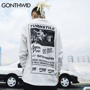 GONTHWID Mens Hip Hop Printed Long Sleeve T-Shirts 2017 Autumn Fashion Casual Cotton Extended Swag Longline Top Tees Streetwear
