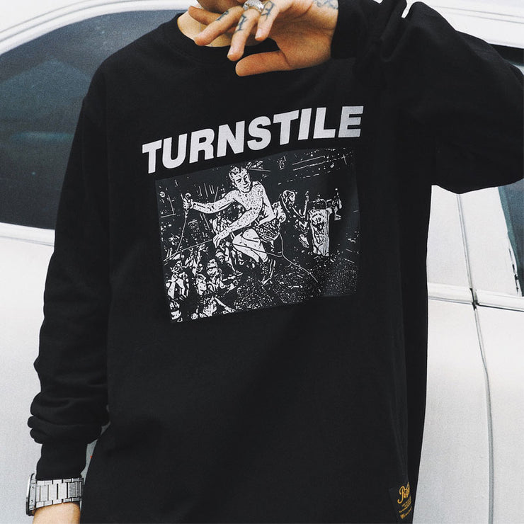 GONTHWID Mens Hip Hop Printed Long Sleeve T-Shirts 2017 Autumn Fashion Casual Cotton Extended Swag Longline Top Tees Streetwear