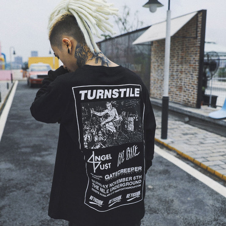 GONTHWID Mens Hip Hop Printed Long Sleeve T-Shirts 2017 Autumn Fashion Casual Cotton Extended Swag Longline Top Tees Streetwear