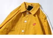 Aolamegs Bomber Jacket Patchwork Men's Jacket Turn-down Collar Fashion Outwear Autumn Men Coat Bomb Couple Baseball Jackets