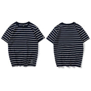 Harajuku Stripe T Shirt 2018 Men Casual T-Shirt Short Sleeve Summer Hip Hop Tshirt Streetwear Casual Tops Tees Black White Green