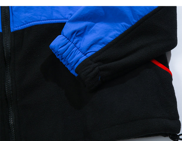 Aelfric Eden Winter Vintage Color Block Parkas Hip Hop Full Zip Track Windbreaker Coats Fashion Casual Streetwear Jackets Mt29