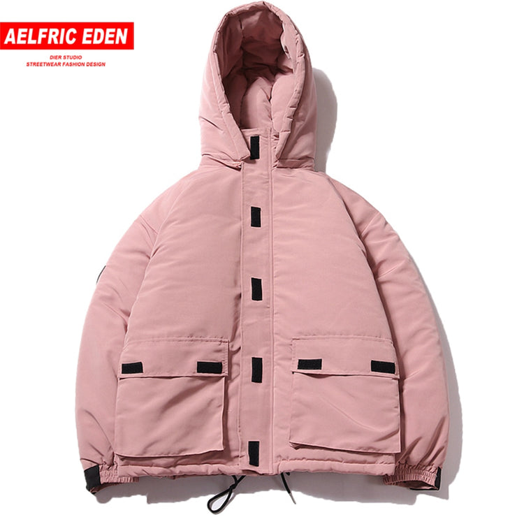 Aelfric Eden Safari Style Thick Jackets Coats Man 2018 Winter Warm Cotton Padded Baseball Outwear Urban Casual Streetwear EK01