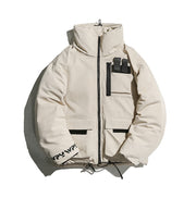 Una Reta Men's Winter Jacket New Casual Solid Stand Collar Jackets Mens Hip Hop Big Pockets Plus Size Warm Parka