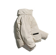 Una Reta Men's Winter Jacket New Casual Solid Stand Collar Jackets Mens Hip Hop Big Pockets Plus Size Warm Parka