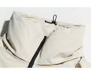 Una Reta Men's Winter Jacket New Casual Solid Stand Collar Jackets Mens Hip Hop Big Pockets Plus Size Warm Parka