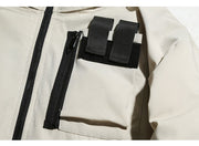 Una Reta Men's Winter Jacket New Casual Solid Stand Collar Jackets Mens Hip Hop Big Pockets Plus Size Warm Parka