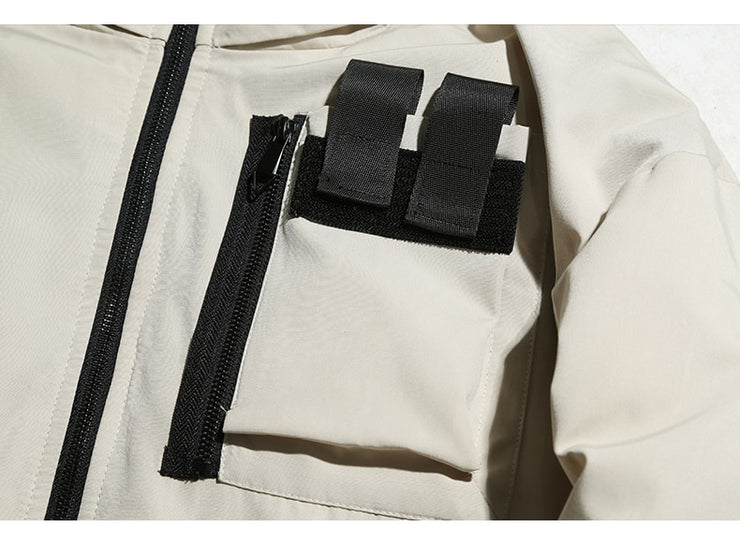 Una Reta Men's Winter Jacket New Casual Solid Stand Collar Jackets Mens Hip Hop Big Pockets Plus Size Warm Parka